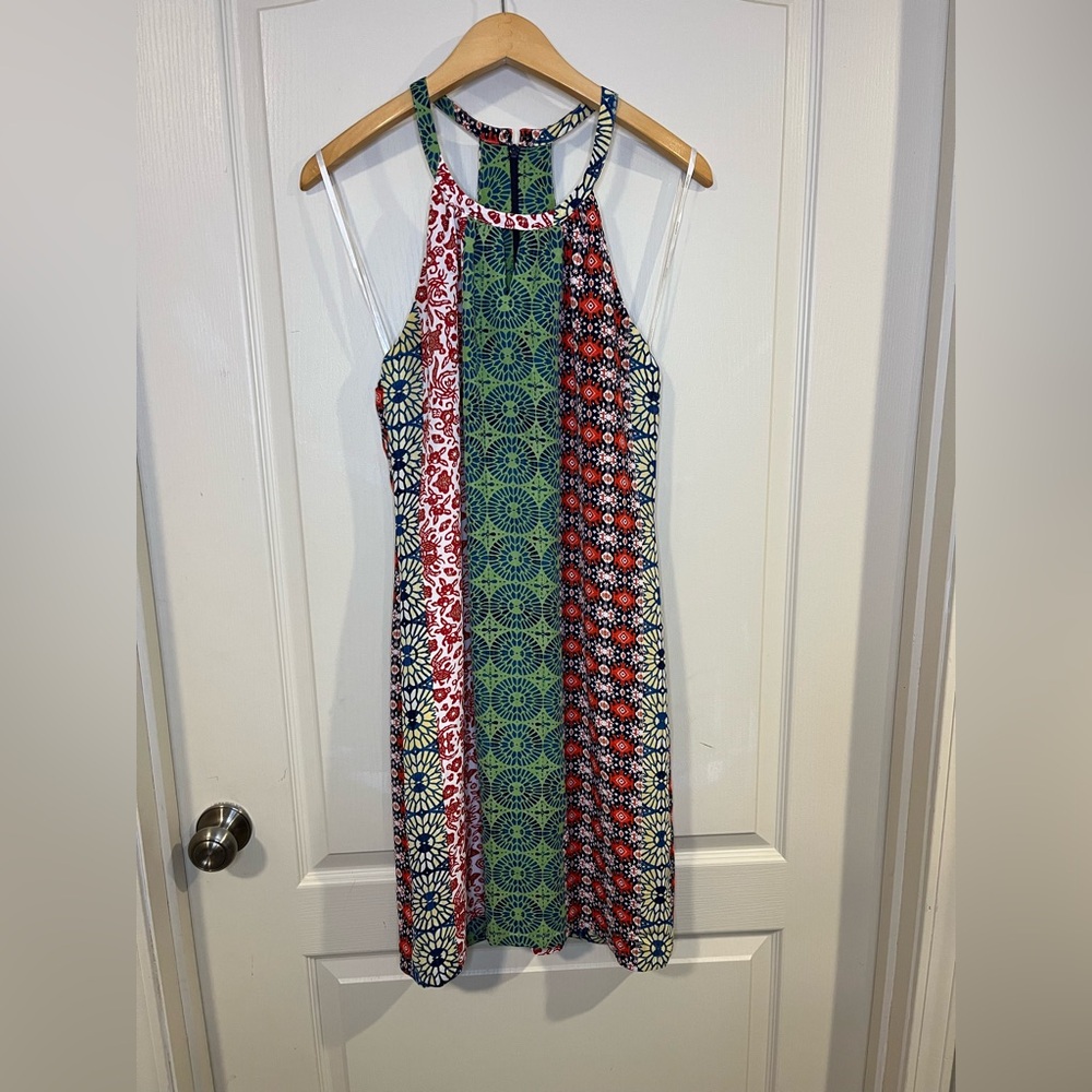 Laundry By Shelli Segal Boho Patchwork Halter Sum… - image 2